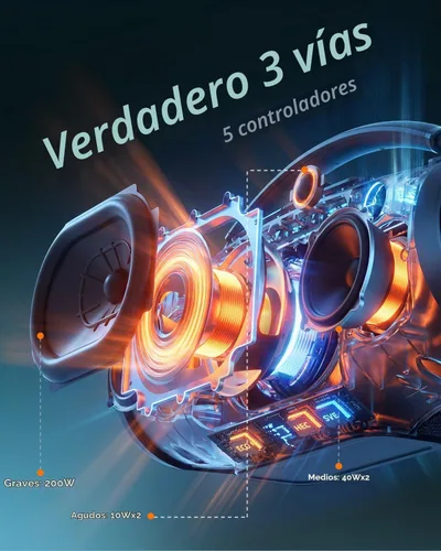 Vista 3 de YEAHBOX Ultra 320 K Altavoz portátil Bluetooth Partido Karaoke PA Altavoz Blanco