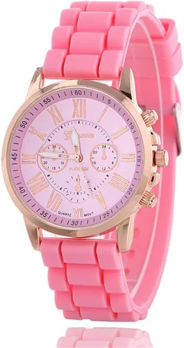 Vista 9 de CdyBox Correa de silicona para mujeres y hombres, reloj casual de cuarzo analógico, pulsera unisex de color gelatina (paquete de 10), Movimiento