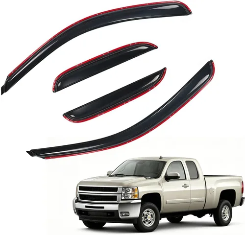 Vista 27 de Protectores de lluvia en canal compatibles con Isuzu D-Max 2004-2010 Double/EXT CAB; 2004-2012 Chevrolet/GMC Colorado/Canyon Crew Cab solamente
