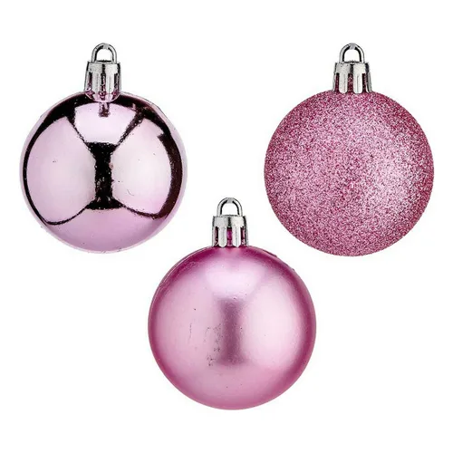 Vista 2 de Bola de Navidad Krist+ Rosa Plástico Ø 5 cm