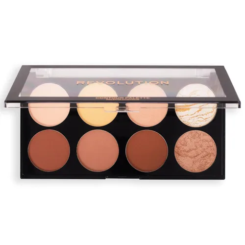 Vista 3 de Paleta Ultra Contour de MakeUp Revolution, Paleta de Maquillaje Incluye Iluminadores y Sombras de Contorno, Añade Definición y Esculpe
