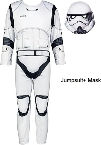 Vista 4 de Disfraz de soldado de tormenta para niños, disfraz de soldado de tormenta de lujo, trajes de cosplay
