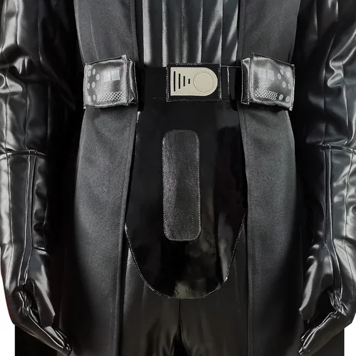 Vista 6 de Disfraz de Darth para adultos, uniforme de Vader de lujo, disfraz de fiesta de Halloween, conjunto completo de capa
