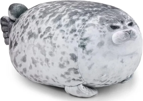 Vista 7 de Almohada gordita de 20 pulgadas con 4 bebés, almohada de felpa de sello grande, juguete de peluche suave y lindo para niños y adultos, gran idea