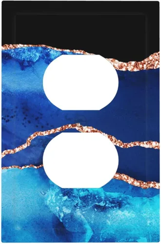 Vista 132 de Cubierta de interruptor de luz de una pandilla de hojas de palma tropicales de estilo bohemio abstracto, árbol de coco, verano, sin dispositivo
