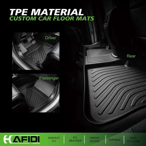 Vista 2 de Alfombrillas y forro de carga personalizados para Chevy Suburban/GMC Yukon XL 2015-2020 (con asiento de banco de 2da fila), protección para todo