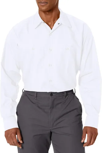 Vista 14 de Red Kap Camisa de trabajo industrial de manga larga para hombre Caqui
