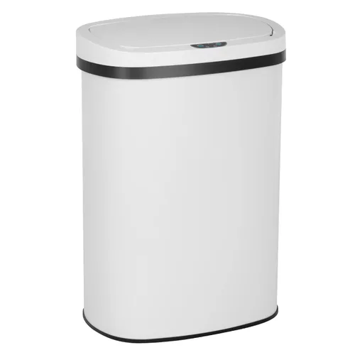 Vista 17 de 24/7 Shop at Home Freeway - Tapa de metal con sensor de movimiento para cocina, 13 galones, color negro