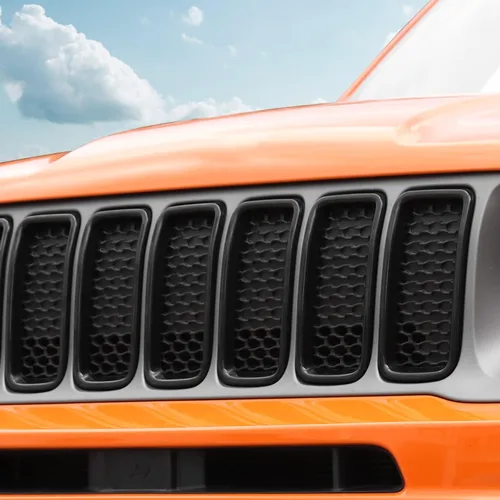 Vista 3 de CheroCar para Renegade Insertos de Parrilla, Cobertura de Protección de Parrilla Delantera Adecuada para Jeep Renegade 2019-2025+