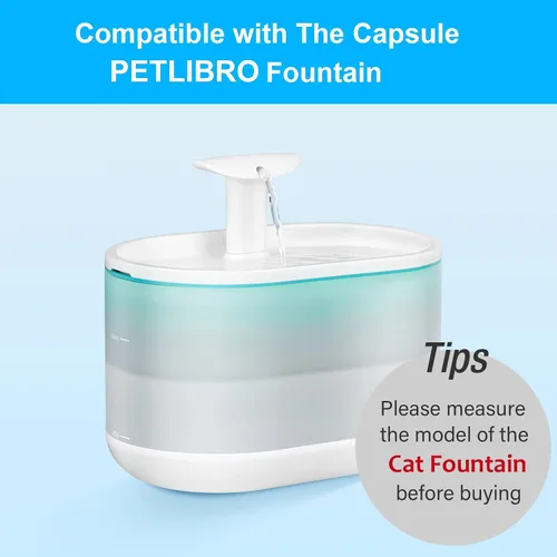 Vista 5 de 16 paquetes de filtros de repuesto para fuente de agua para gatos compatibles con la fuente de agua PETLIBRO Capsule para mascotas: PLWF002, 71