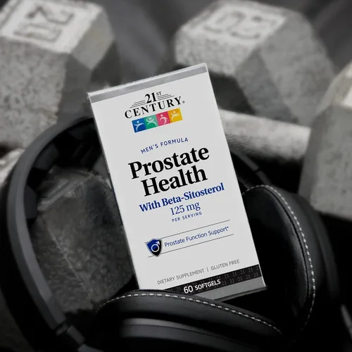 Vista 4 de 21st Century Suplemento para la salud de la próstata para hombres, palma enana americana, beta-sitosterol 125 mg, pigeo, aceite de semilla