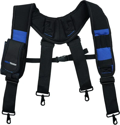 Vista 8 de MELOTOUGH Pro Framer's Sistema Combinado Delantal Bolsa de Herramientas Cinturón de Herramientas con Tirantes Constructor Resistente Carpintero