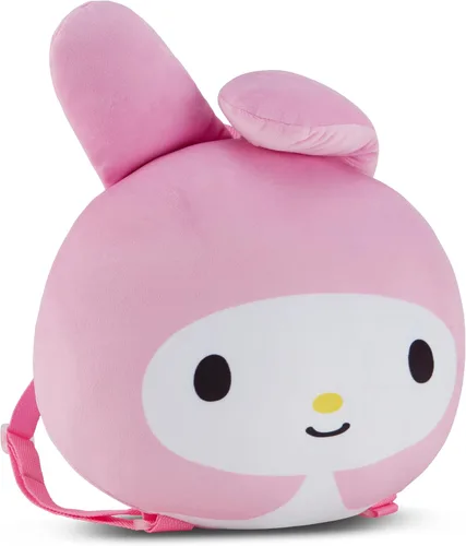 Vista 4 de SANRIO Hello Kitty Squishee Mochila de almohada - Hello Kitty, My Melody, Kuromi - Mochila de almohada súper suave Squishee Cloud, Rosado, Mochilas