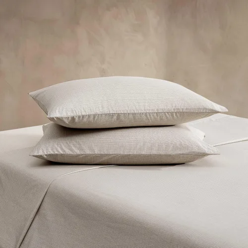 Vista 4 de Calvin Klein - Juego de sábanas de tamaño Queen, sábanas refrescantes frescas y a medida con un tacto de percal de algodón naturalmente suave