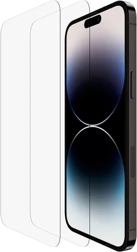Vista 12 de Belkin Protector de pantalla de vidrio templado – Protector de pantalla para iPhone 14 Pro – Incluye calcomanías guía para una fácil alineación