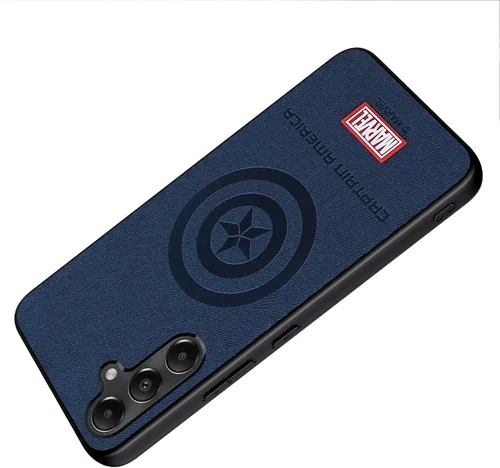Vista 6 de IRON SPIDER Funda para Galaxy A05S 5G, con personaje de superhéroe Samsung A05S - Funda de piel color azul capitán