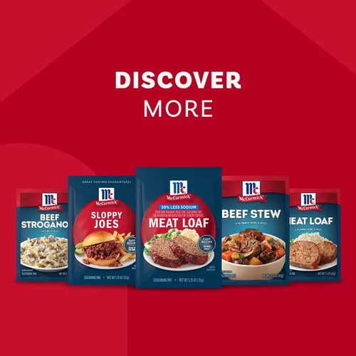 Vista 19 de McCormick Mezcla de condimentos para pan de carne con un 30% menos de sodio, 1.25 onzas (paquete de 12)