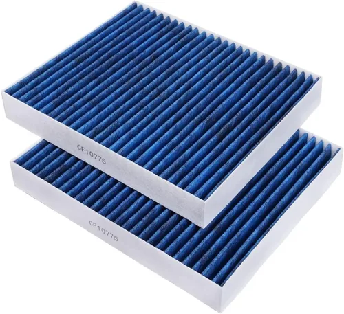 Vista 8 de Paquete de 2 filtros de aire de cabina HEPA Compatible con Rivian R1S y R1T 2022 2023 2024 2025 2026 Repuesto de filtro de aire de cabina de carbón