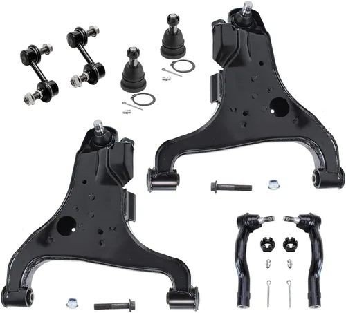 Vista 330 de Detroit Axle - Kit de brazos de control de extremo de 8 piezas para Toyota 2001-2003 Highlander 2002-2003 Camry Lexus ES300, 2 conjuntos de brazos