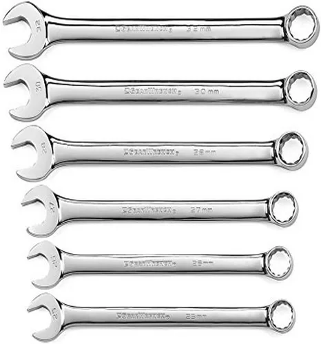 Vista 6 de GEARWRENCH 81916 Juego de llaves combinadas de 22 piezas de 12 puntos, patrón largo, métrico