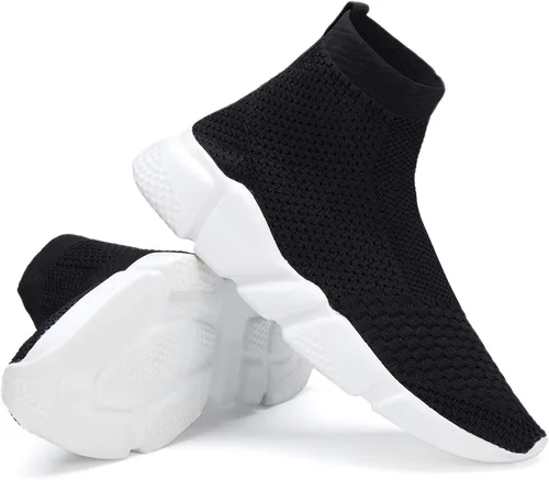 Vista 4 de Hetios Zapatos deportivos para correr para niñas, zapatos de tacón alto, zapatos deportivos para niños (niños pequeñosniños grandes)