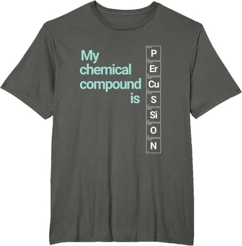 Vista 4 de Percussion Band Geek My Chemical Compound T-Shirt