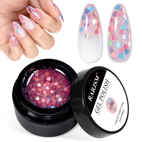Vista 13 de RARJSM Esmalte de uñas de gel con pintura metálica oro bronce cromo 3D, efecto espejo reflectante brillante, gel de dibujo metálico pintado, 8 ml