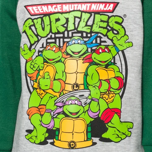 Vista 5 de Teenage Mutant Ninja Turtles Michelangelo Raphael Leonardo - Pantalones con capucha para niños pequeños a grandes