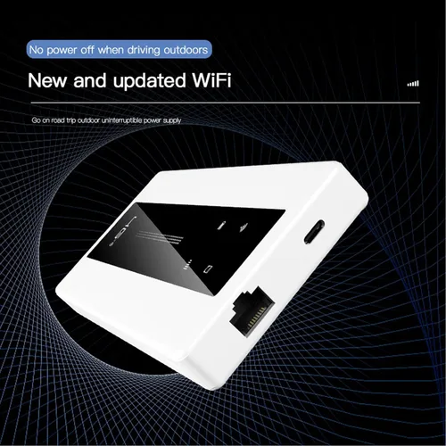 Vista 2 de VBESTLIFE Router WiFi móvil 4G LTE con ranura para tarjeta SIM, dispositivo de punto de acceso portátil de viaje de 150Mbps desbloqueado con puerto