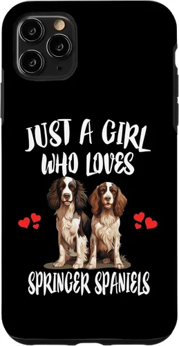 Vista 19 de Just a Girl Who Loves Springer Spaniels Dog Case for iPhone 17