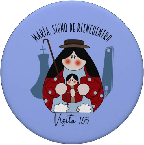 Vista 3 de Virgen Divina Pastora Barquisimeto Venezuela Virgin Mary PopSockets intercambiables PopGrip