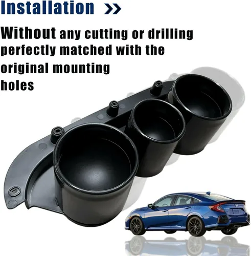 Vista 4 de Bewild Kit de piezas de carrocería trasera, conjunto de parachoques compatible con Honda Civic 2019 2020 2021 4 puertas tipo R estilo accesorios