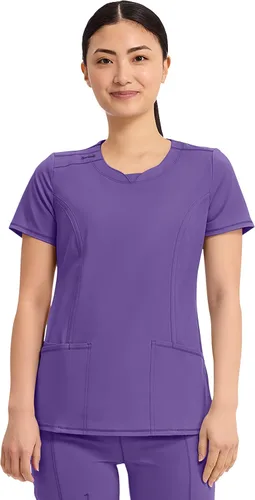 Vista 17 de Cherokee Infinity - Camiseta médica con cuello redondo y 3 bolsillos para Negro