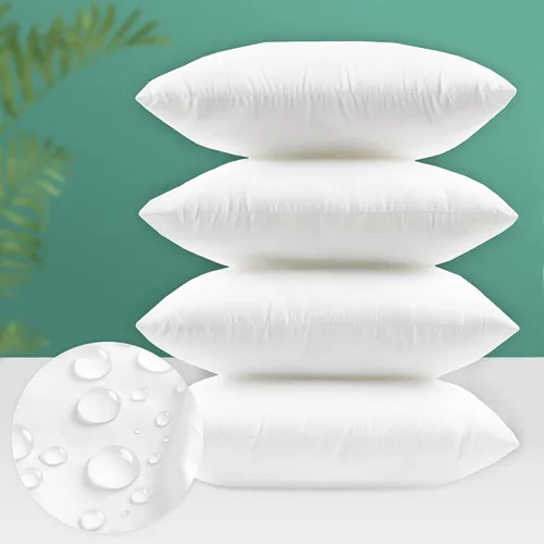 Vista 9 de Codi Juego de 2 rellenos de almohada para exteriores de 18 x 18 pulgadas, almohadas impermeables para muebles de patio
