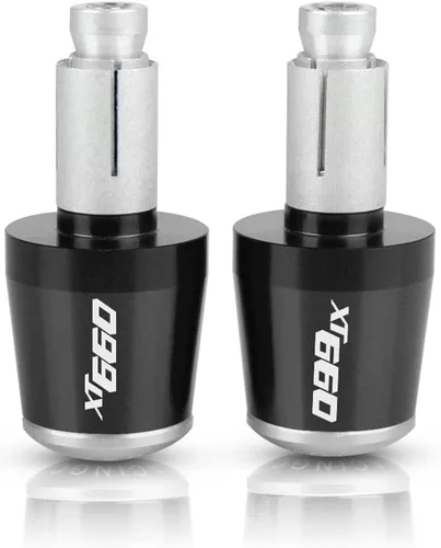 Vista 5 de Motocicleta de 7/8 pulgadas 0.866 in para XT660/X/R/Z XT 660 XT660X XT660R XT660Z 660X 660R 660Z Manillar de motocicleta Agarres extremo de la Negro