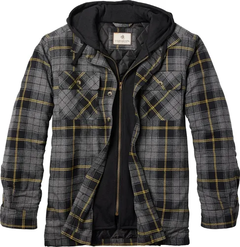 Vista 11 de Legendary Whitetails - Chaqueta Maplewood tipo camisa con capucha para hombre Cuadros de bisonte antiguo