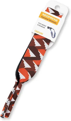 Vista 4 de Carson Correa de retención de gafas de neopreno para gafas de sol y gafas, naranja volcán (ER-70ORW)