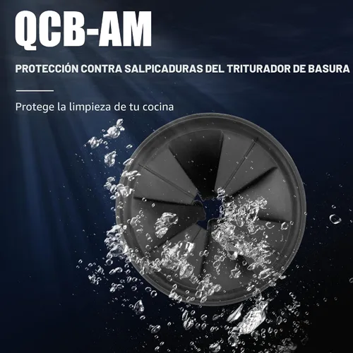 Vista 10 de Protectores contra salpicaduras de basura de 3 3/8 pulgadas, repuesto QCB-AM para la serie InSinkErator Evolution, tapones de drenaje de cuello