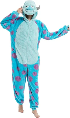 Vista 2 de Sqlszt Snorlax - Pijama unisex de una pieza para adultos, disfraz de animal Eeyore para mujeres y hombres