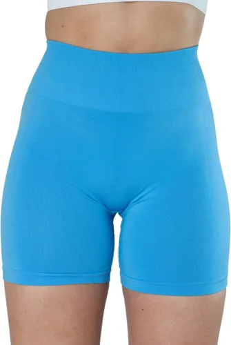 Vista 5 de AUROLA Intensify Pantalones Cortos de Entrenamiento para Mujeres Sin Costuras Fruncidos Cortos Gimnasio Yoga Correr Deporte Ejercicio Activo Fitness