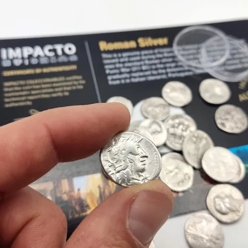 Vista 3 de IMPACTO COLECCIONABLES - 1 Monedas de Denario Romano Antiguo - La República Romana 509-27 a. C