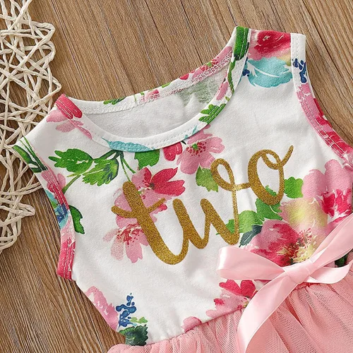 Vista 6 de Conjunto de vestido de cumpleaños para bebé niña de dos años