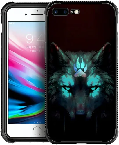 Vista 15 de CARLOCA Funda compatible con Samsung Galaxy S23 Plus, diseño gráfico de identidad negro espiritual lobo, a prueba de golpes, antiarañazos