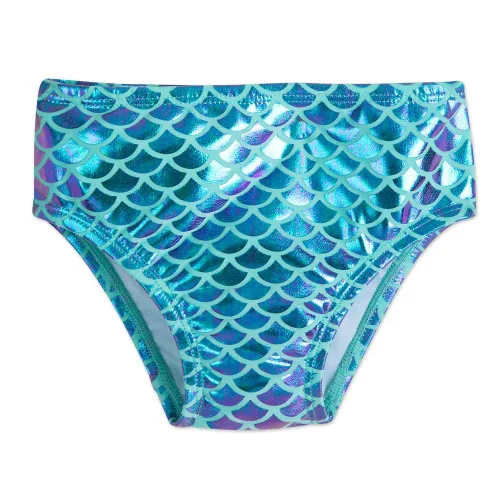 Vista 4 de Disney Ariel - Traje de baño de dos piezas para bebé, la sirenita, talla 12-18 meses