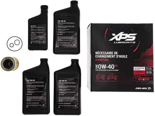 Vista 2 de Can-AM OEM XPS Kit de cambio de aceite de motor 4T OW-40 Rotax 450 cc y inferior, 779257