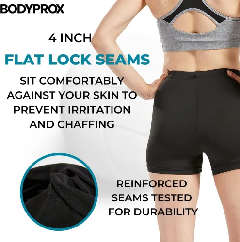 Vista 4 de Bodyprox - Pantalones cortos de voleibol para mujer
