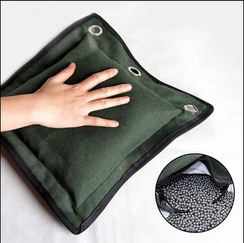 Vista 2 de KIKIGOAL Wing Chun Kung Fu Bolsa de pared Kick Boxing Striking Canvas Punch Bag Bolsa de arena
