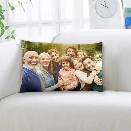 Vista 6 de Funda de almohada personalizada con foto, fundas de almohada personalizadas con imagen, funda de cojín decorativa para sofá, cama, sala de estar