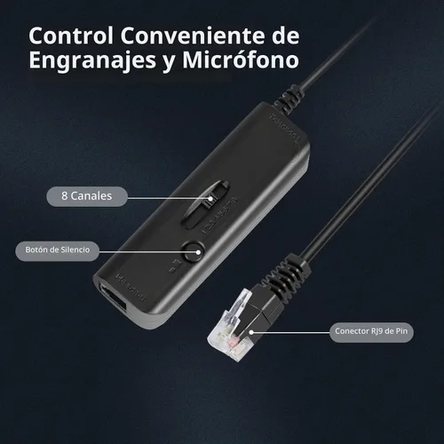Vista 7 de AGPtEk – teléfono intercomunicador centro de llamadas con auricular., Reemplazo para audífonos