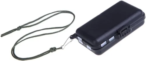 Vista 2 de INOOMP Caja de almacenamiento rosa para accesorios de pesca con mosca, caja de aparejos de pesca de plástico, 9 compartimentos